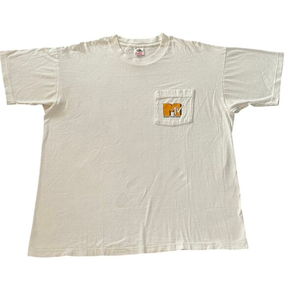 Vintage 90s MTV Plug In Unplugged Promo Single Stitch Shirt Adult XL - Picture 1 of 5